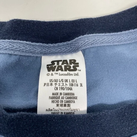 Mens Starwars Blue Nevarro Graphic T-Shirt Size Large - Picture 4 of 6